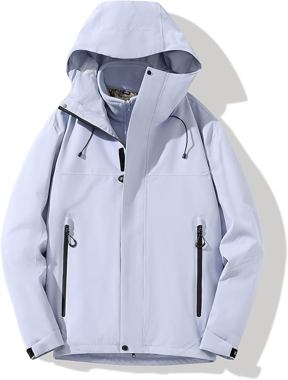 STYLE：F25591 Men’s Waterproof Warm Ski Coats Windproof Hooded Fleece L...