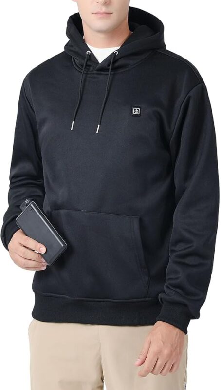 STYLE:M830    Women’s Mens Camo Heated Hoodies USB Powered Electric Swea...