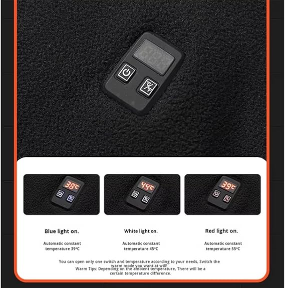  Style:M:87   USB Heated Long Sleeve Winter Jacket Stand Collar Polar Fleece ...