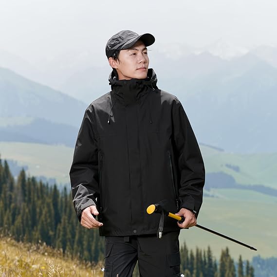 STYLE：F25591 Men’s Waterproof Warm Ski Coats Windproof Hooded Fleece L...