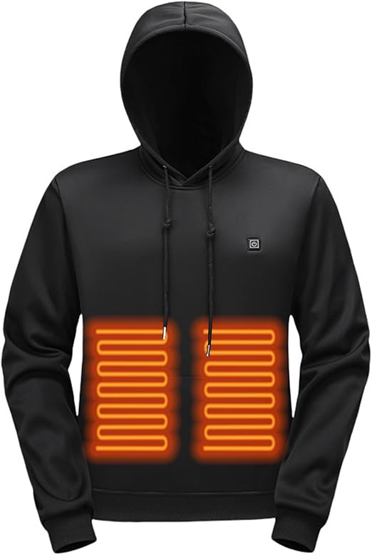 STYLE:M830    Women’s Mens Camo Heated Hoodies USB Powered Electric Swea...
