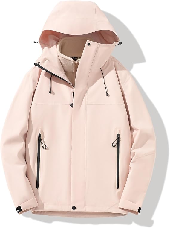 STYLE：F25591 Men’s Waterproof Warm Ski Coats Windproof Hooded Fleece L...