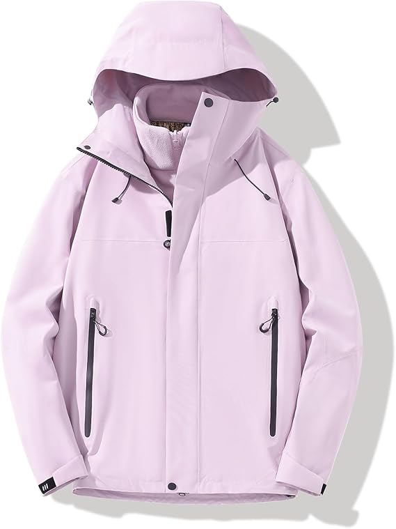 STYLE：F25591 Men’s Waterproof Warm Ski Coats Windproof Hooded Fleece L...