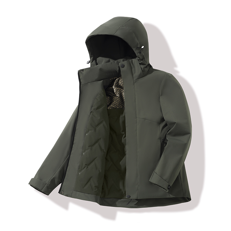 STYLE:F25629 Mens Windproof Fleece Windbreaker Coat Unisex Winter Warm Waterpr...