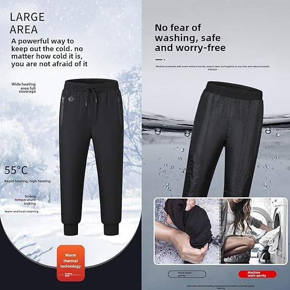 STYLE:M875  Heated Pants for Men Women Rechargeable Heating Pant Work Pants Wi...