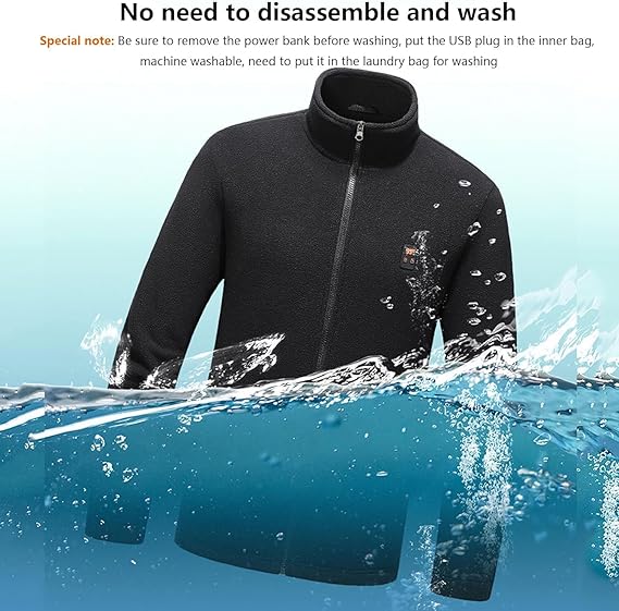 style：23107  Heating Jacket Men Women 9 Heat Zones Fleece Clothing Coats Win...