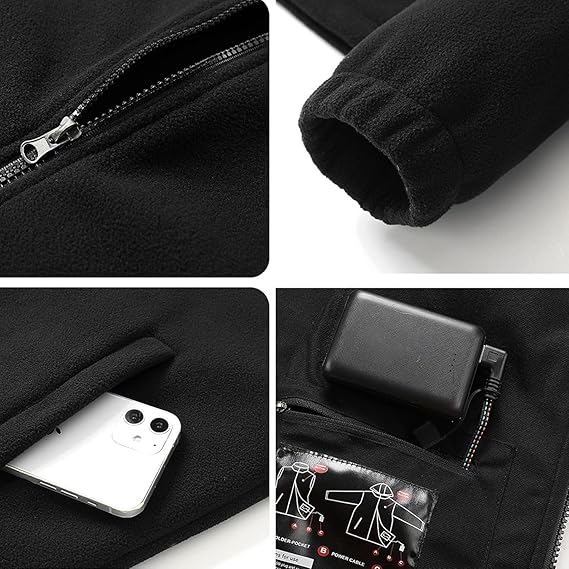 style：23107  Heating Jacket Men Women 9 Heat Zones Fleece Clothing Coats Win...