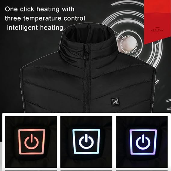 STYLE:M01 Heated Vest for Men USB Electric Heated Vest Heating Jacket Winter V...