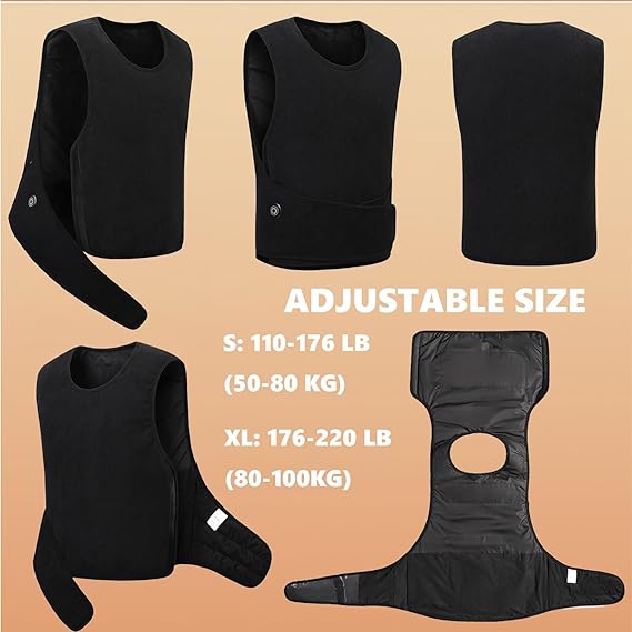 STYLE: M11   Adjustable Heated Vest with 11 Heating Zones Electric Heating Vest for women Soft Fleece Tops Thermal Shirt -...