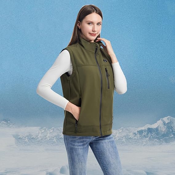 STYLE:2380  Soft Heated Vest for Women Men Smart Heating Jacket Lightweight Wa...
