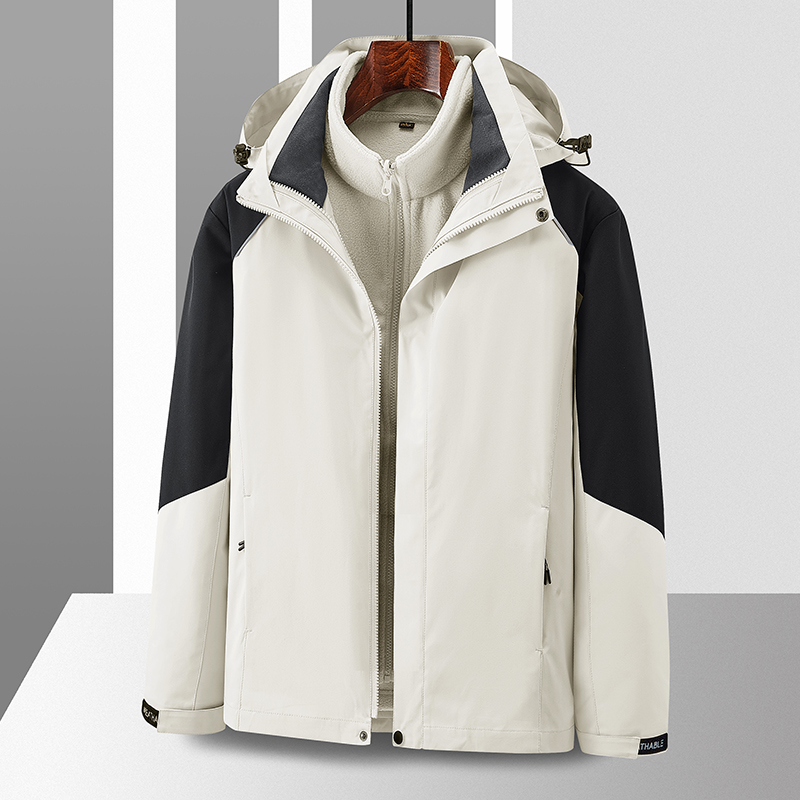 3-in-1 Winter Coats Snow Ski Jacket Waterproof Windproof Fleece Lined Winter J...