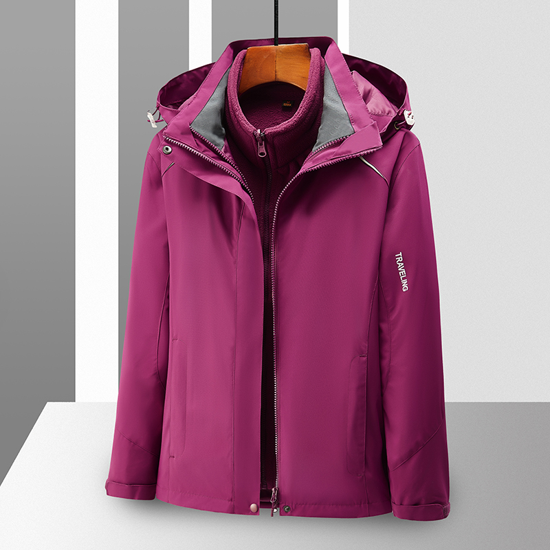 3-in-1 Winter Coats Snow Ski Jacket Waterproof Windproof Fleece Lined Winter J...