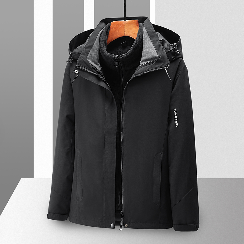 3-in-1 Winter Coats Snow Ski Jacket Waterproof Windproof Fleece Lined Winter J...