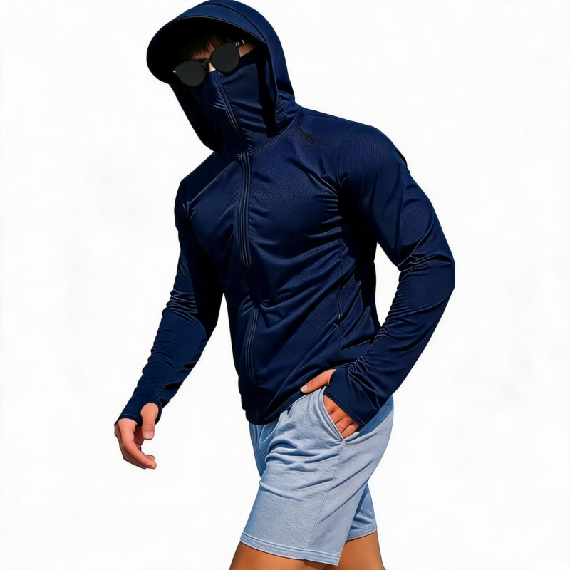 STYLE:SUN002   Sun Protection Shirt UPF 50+ Hoodie Long Sleeve Fishing Swim Rash Guard Shirts UV SPF Lightweight Running -...