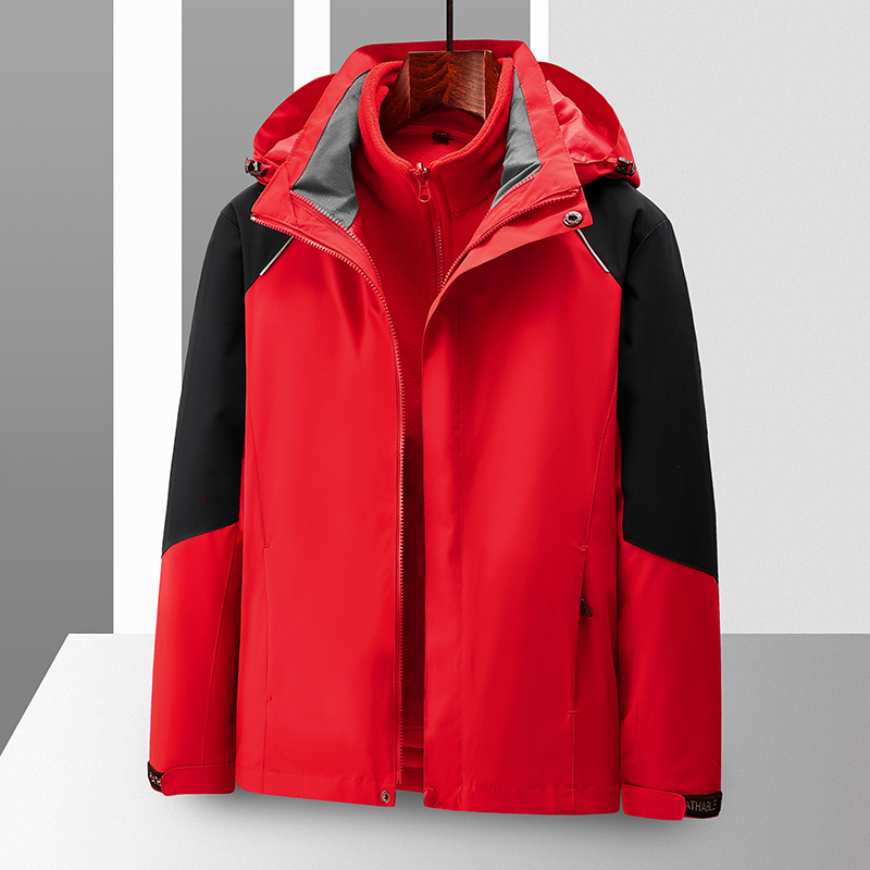 3-in-1 Winter Coats Snow Ski Jacket Waterproof Windproof Fleece Lined Winter J...