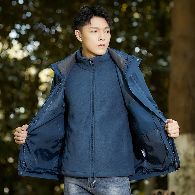 3-in-1 Winter Coats Snow Ski Jacket Waterproof Windproof Fleece Lined Winter J...