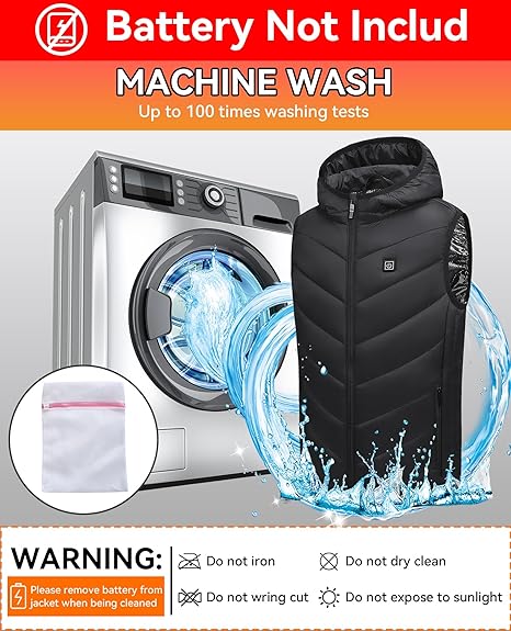 STYLE:MTZ01  Kids Heated Vest, 10 Heating Zones Boys & Girls Heating Vest ...