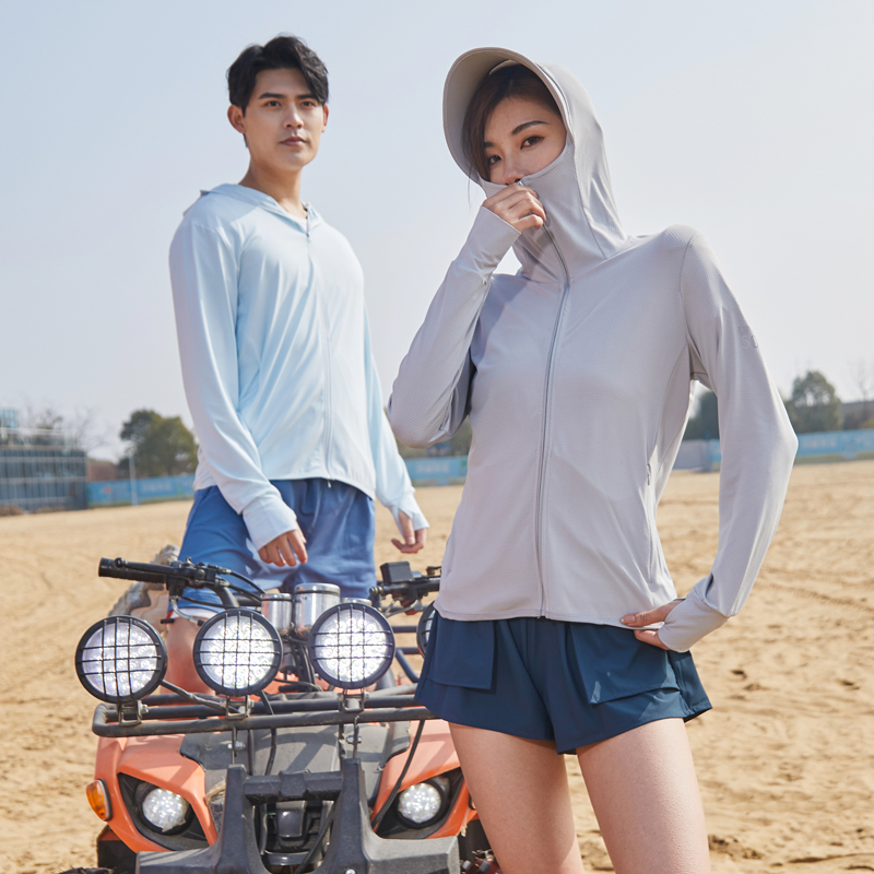 Sun Protection Shirt UPF 50+ Hoodie Long Sleeve Fishing Swim Rash Guard Shirts ...