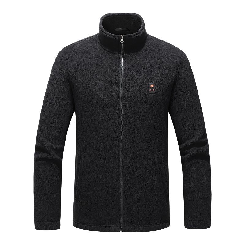  Style:M:87   USB Heated Long Sleeve Winter Jacket Stand Collar Polar Fleece ...