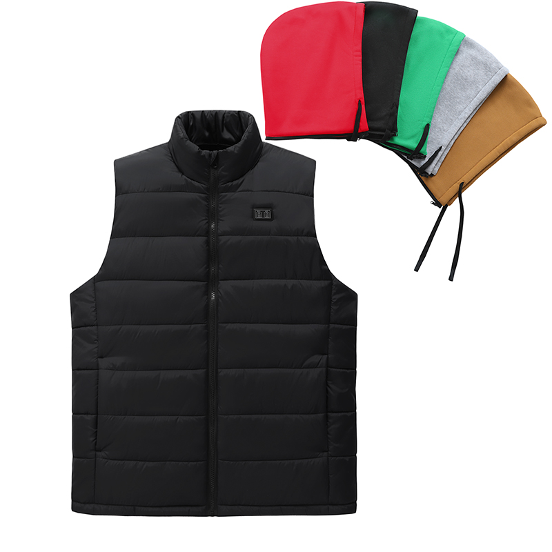 STYLE:M862  Heated Vest Hooded Vest Gilet Mens Womens Electric Jacket 15-Zone Heating Fashion Winter Outdoor Warmth Coat U...