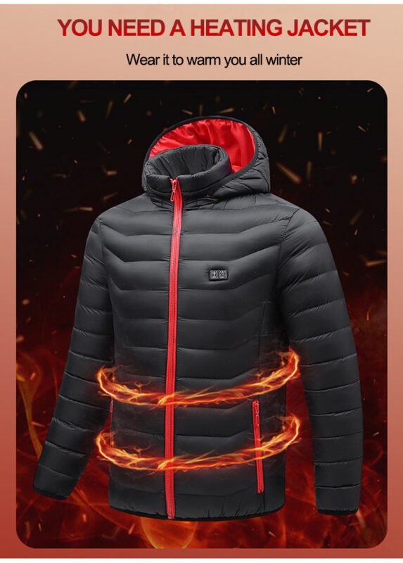 Style：M10       Rechargeable Heated Jacket with Carbon Fiber Heating Element...