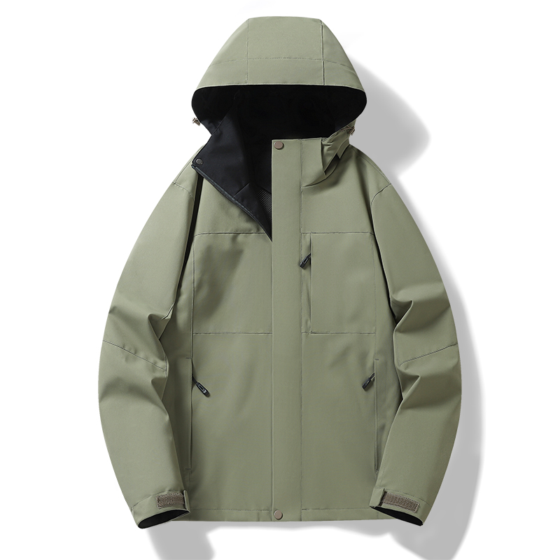 STYLE:F619D  Mens Womens Sports Camping Jacket Outdoor Fashion Mountaineering Windproof Rain Jacke - 3-in-1 Jacket - Yongz...