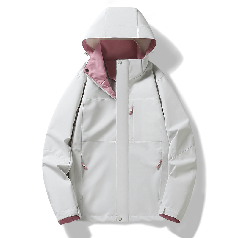 STYLE:F619D  Mens Womens Sports Camping Jacket Outdoor Fashion Mountaineering Windproof Rain Jacke - 3-in-1 Jacket - Yongz...