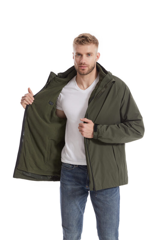 Style:2211  Heated Jacket for Men with Rechargeable Pack, Winter Windproof Ele...