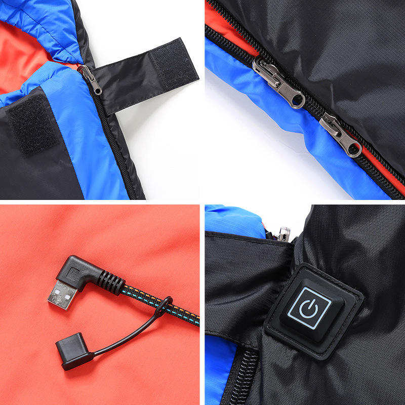 Heated Sleeping Bag, 3 Adjustable Heating Levels USB Power Support Heating Pad...