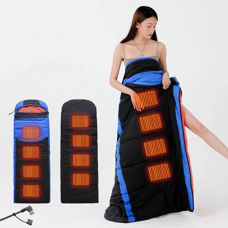 Heated Sleeping Bag, 3 Adjustable Heating Levels USB Power Support Heating Pad...