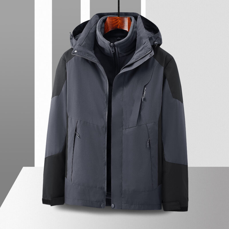  3-in-1 Winter Coats Snow Ski Jacket Waterproof Windproof Fleece Lined Winter...