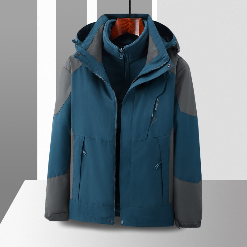  3-in-1 Winter Coats Snow Ski Jacket Waterproof Windproof Fleece Lined Winter...