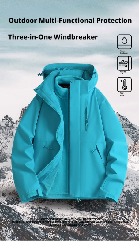 STYLE:F96888    Women’s OR  MENS  Ski Jacket – Winter Fleece Snow Coat Outdoor Warm Hiking Travel Sports Trenchcoats J...