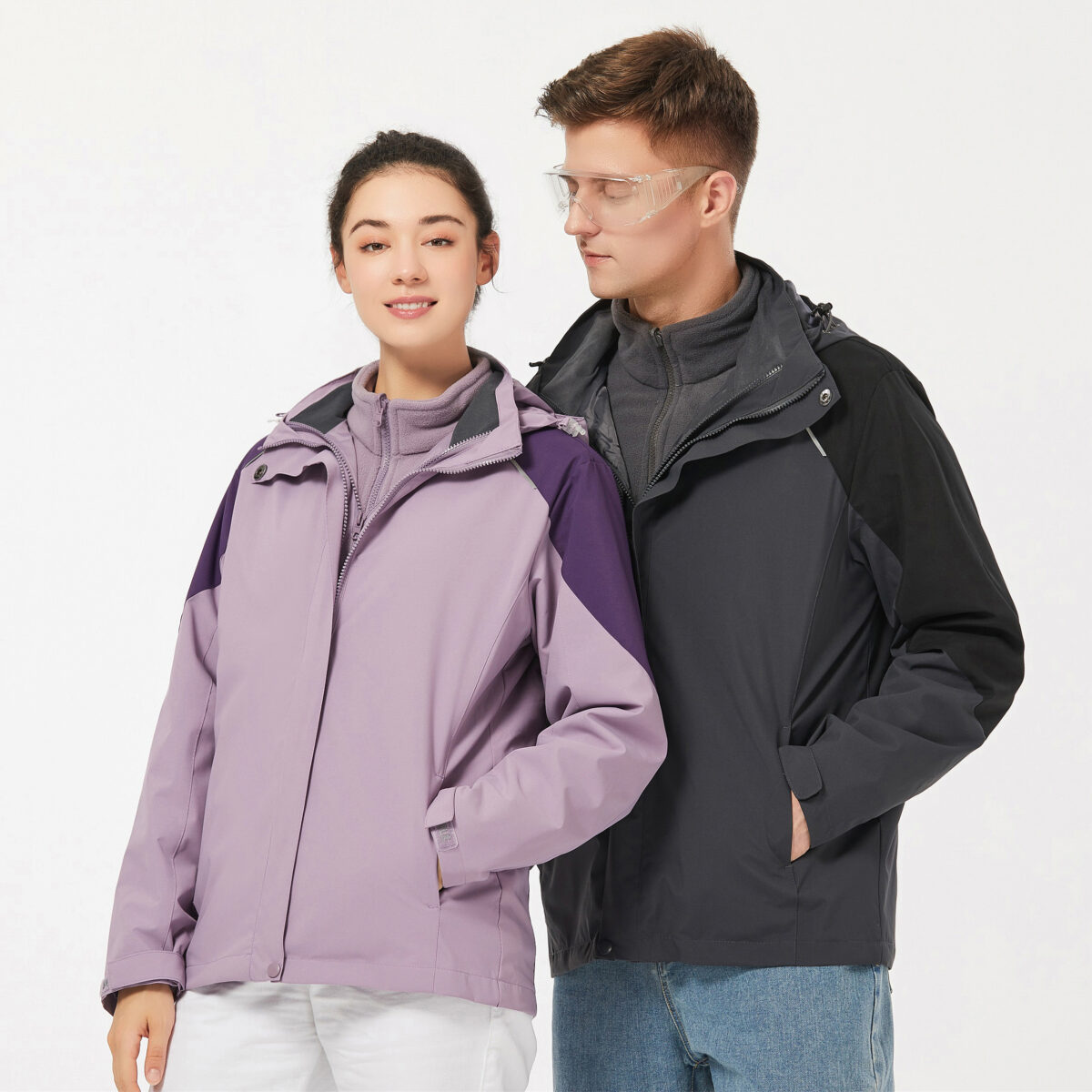 3-in-1 Winter Coats Snow Ski Jacket Waterproof Windproof Fleece Lined Winter Jacket Parka   1855 - 3-in-1 Jacket - Yongzho...