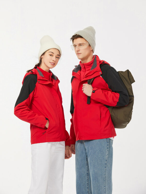 3-in-1 Winter Coats Snow Ski Jacket Waterproof Windproof Fleece Lined Winter J...