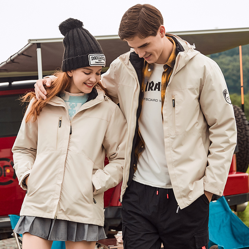 3-IN-1 Winter Coats Snow Ski Jacket Waterproof Windproof Fleece Lined Winter J...