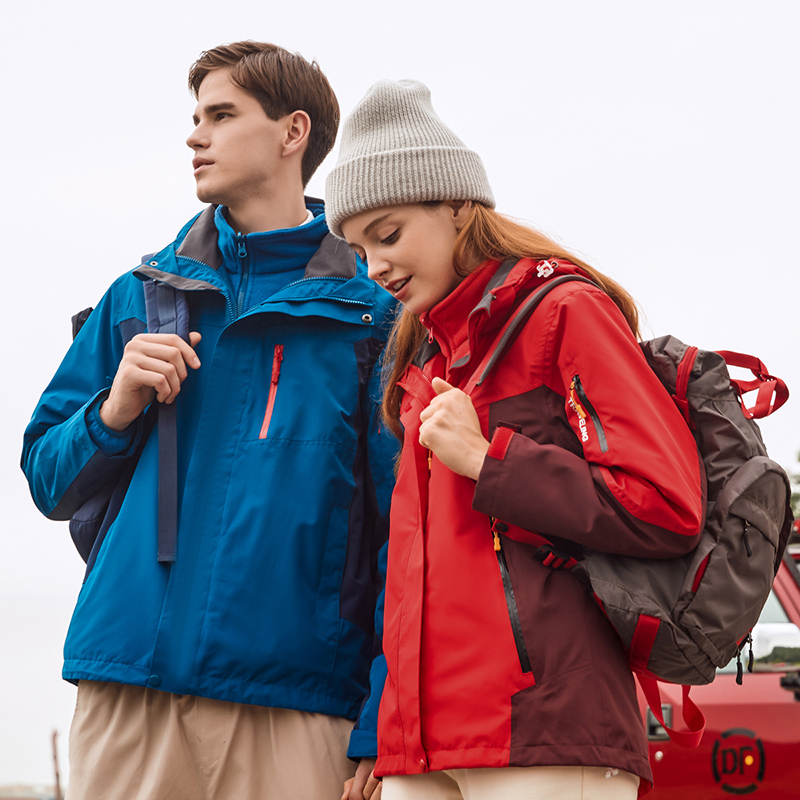 3-in-1 Winter Coats Snow Ski Jacket Waterproof Windproof Fleece Lined Winter J...