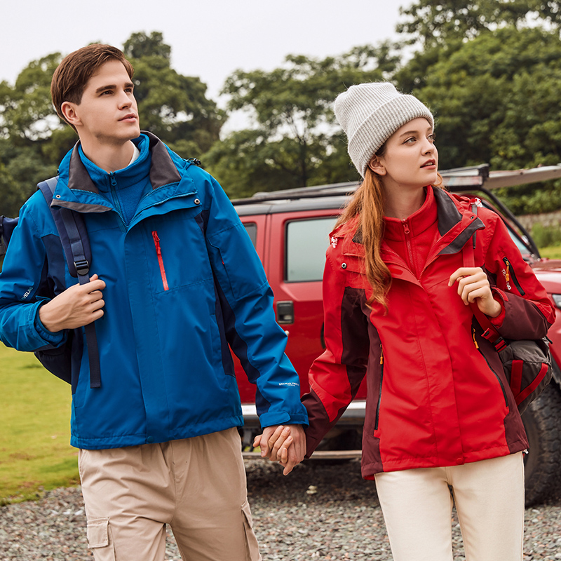 3-in-1 Winter Coats Snow Ski Jacket Waterproof Windproof Fleece Lined Winter J...