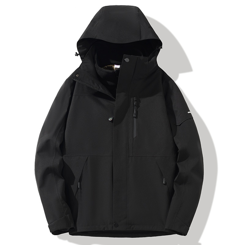 STYLE:F25628  3-in-1 Windproof and Warm Hiking Jacket with Detachable Liner</t...