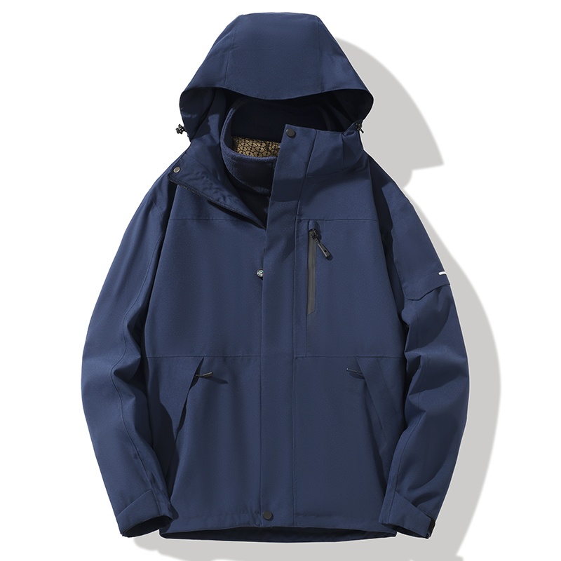 STYLE:F25628  3-in-1 Windproof and Warm Hiking Jacket with Detachable Liner</t...