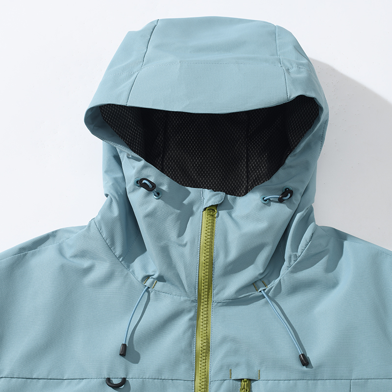 Style：FRD25636   Mens Or Womens  Rain Jackets Waterproof with Hood Lightweight Multi Zipper Pouch Hiking Camping Jackets...