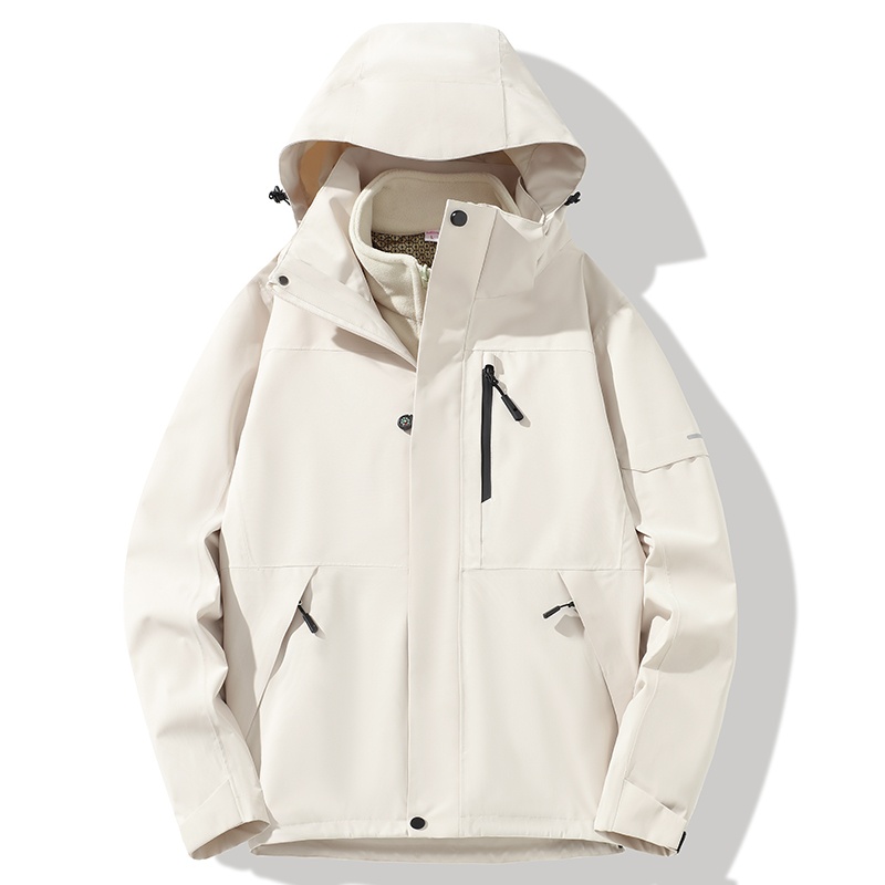 STYLE:F25628  3-in-1 Windproof and Warm Hiking Jacket with Detachable Liner</t...