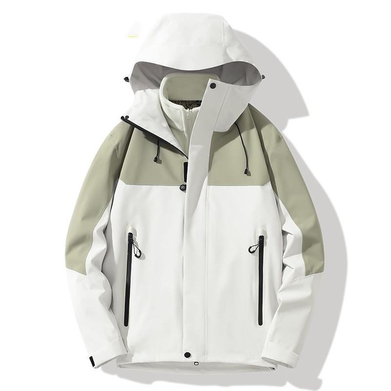 STYLE：F25591 Men’s Waterproof Warm Ski Coats Windproof Hooded Fleece L...