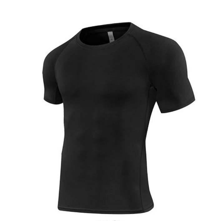 STYLE:JSY23   Short Sleeve Compression Shirt Men Athletic Gym Cool Dry Base La...