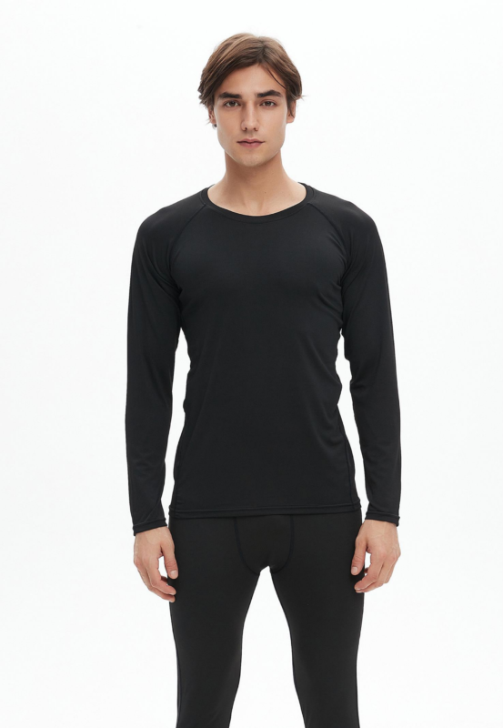 Style：JLS24-3  Men’s   Womens Compression Shirts Long Sleeve Workout Gym T...