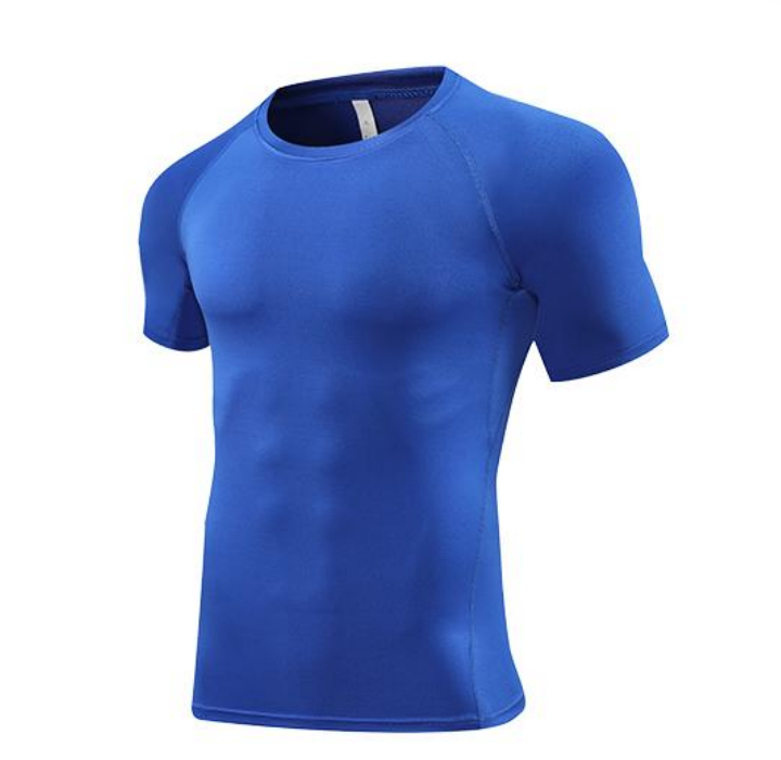 STYLE:JSY23   Short Sleeve Compression Shirt Men Athletic Gym Cool Dry Base La...