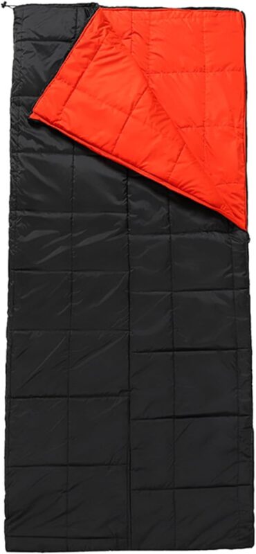 Rectangular Heated Sleeping Bag Winter 3-4 Season Thermal Warm Down Sleeping Bag for Adults with Compression Sacks for Cam...