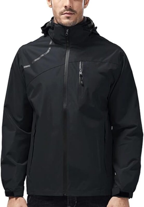 STYLE:AL001  Mens Lightweight Waterproof Jacket Windproof Rain Hooded jackets ...