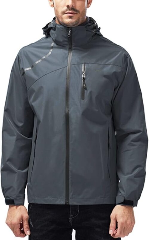STYLE:AL001  Mens Lightweight Waterproof Jacket Windproof Rain Hooded jackets ...