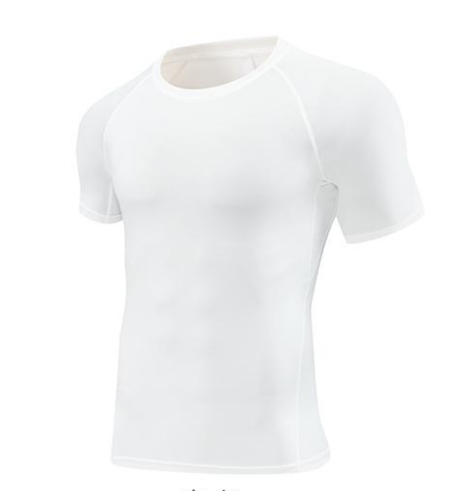 STYLE:JSY23   Short Sleeve Compression Shirt Men Athletic Gym Cool Dry Base La...